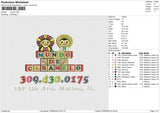 Mundo Embroidery File 6 size
