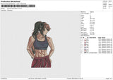 Muscle mama no face Embroidery