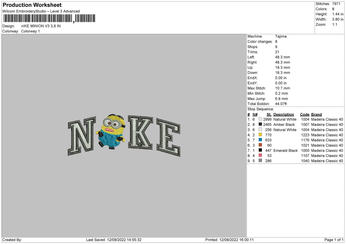 Nike Minion V3