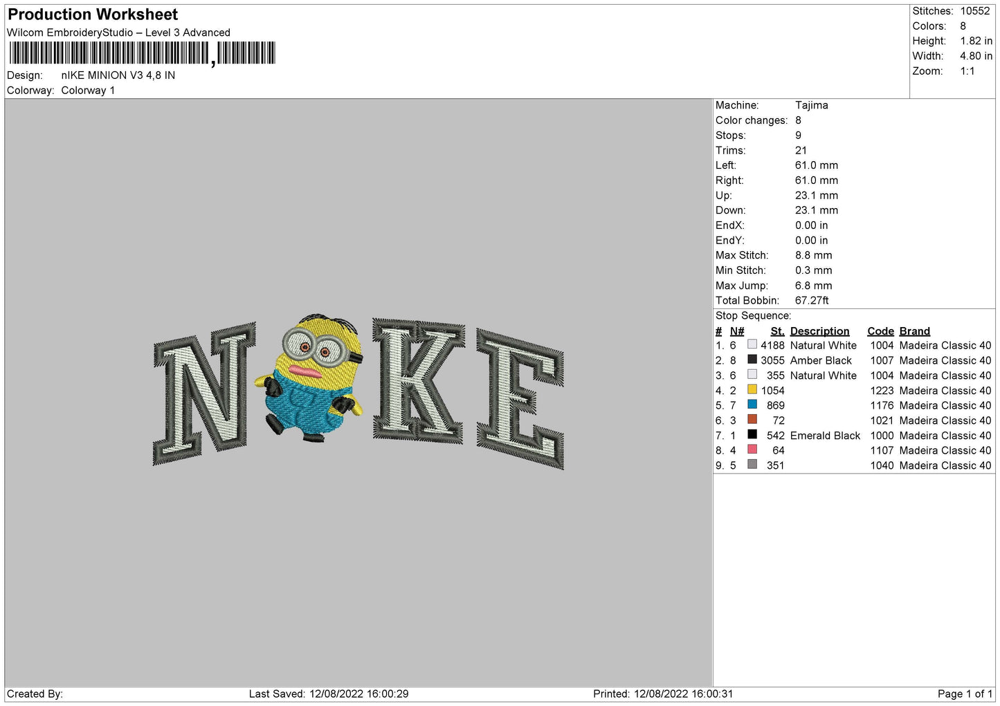 Nike Minion V3