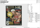 Nba final Embroidery File 6 sizes