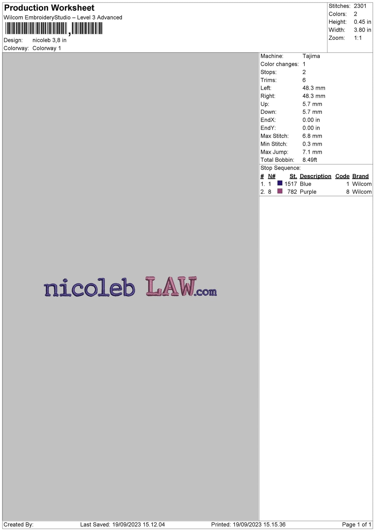 Nicoleb Embroidery File 6 sizes
