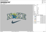 Nike Alien0605 Embroidery File 6 sizes