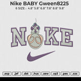 Nike BABY Gween8225 Embroidery File 6 size