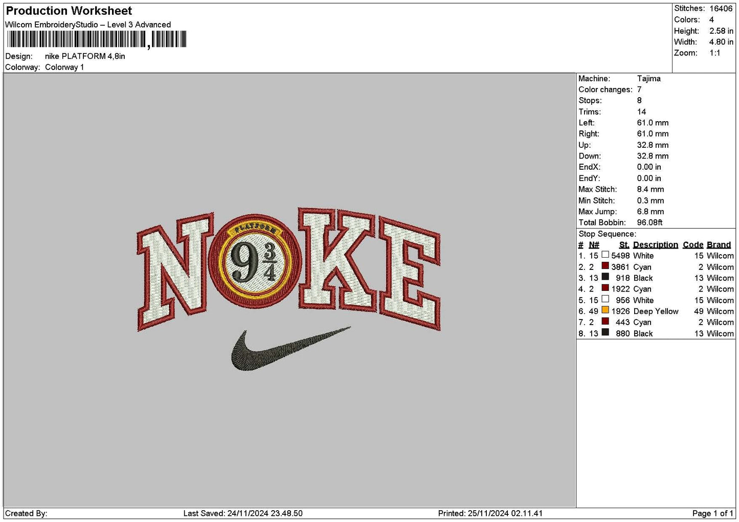Platformcircle Embroidery File 6 sizes