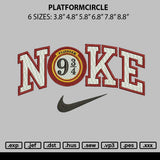 Platformcircle Embroidery File 6 sizes