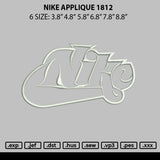 Nike Applique 1812 Embroidery File 6 sizes