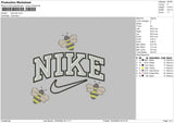 Nike Bee 01 Embroidery File 6 sizes