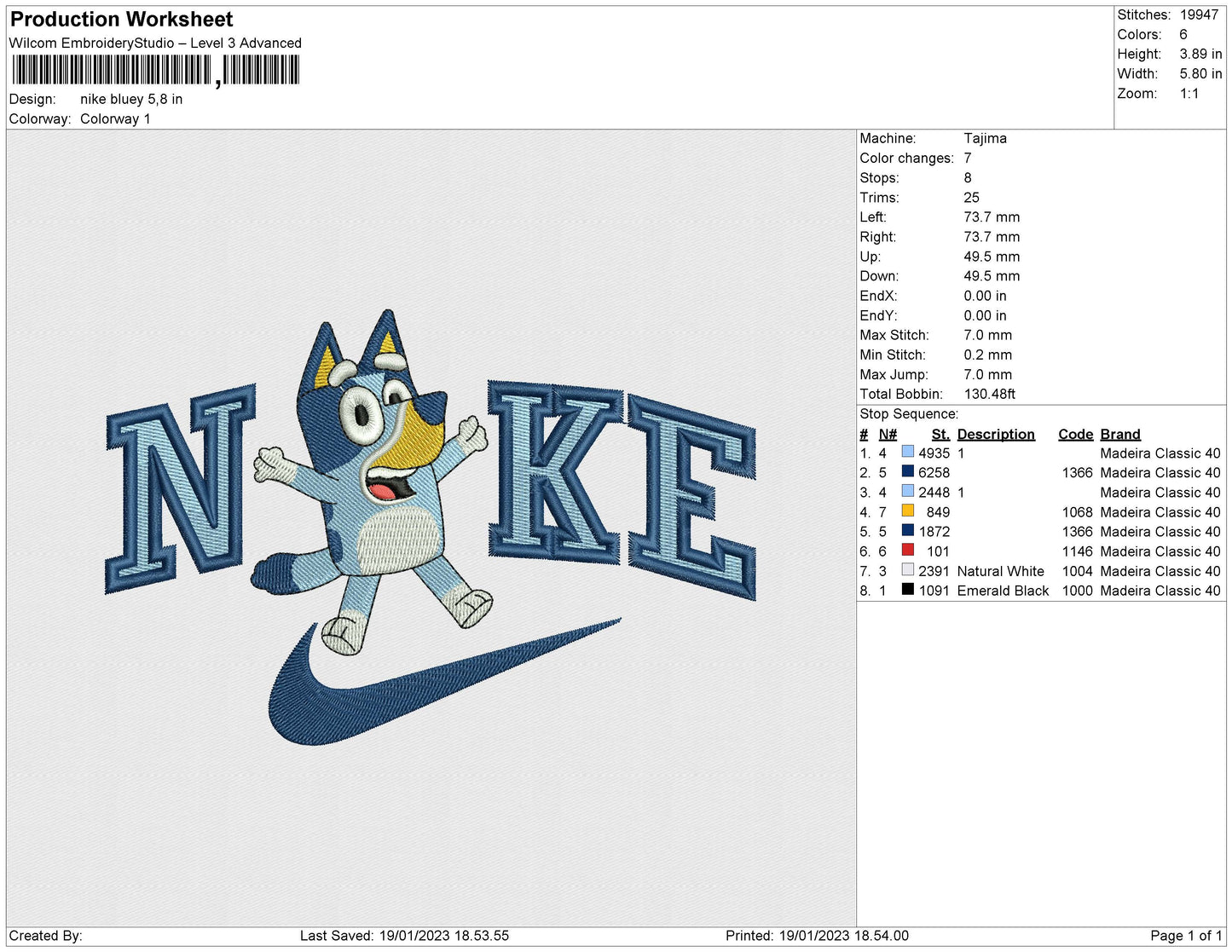 NIKE BLUEY