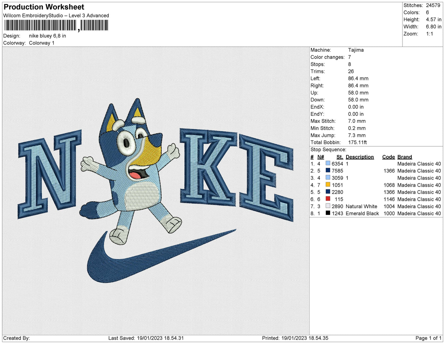 NIKE BLUEY