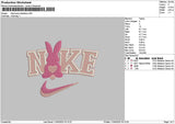 Nike Bunny 1104 Embroidery File 6 sizes