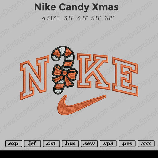 Nike Candy Xmas Embroidery