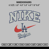 Nikedodgers Embroidery File 6 sizes