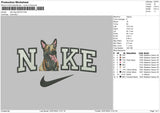 Nike Dog 2207 Embroidery File 6 size