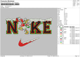 Nike Donald Xmas Embroidery File 6 sizes