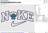 Nike Doubleoutlines Stitch  Embroidery File 6 size
