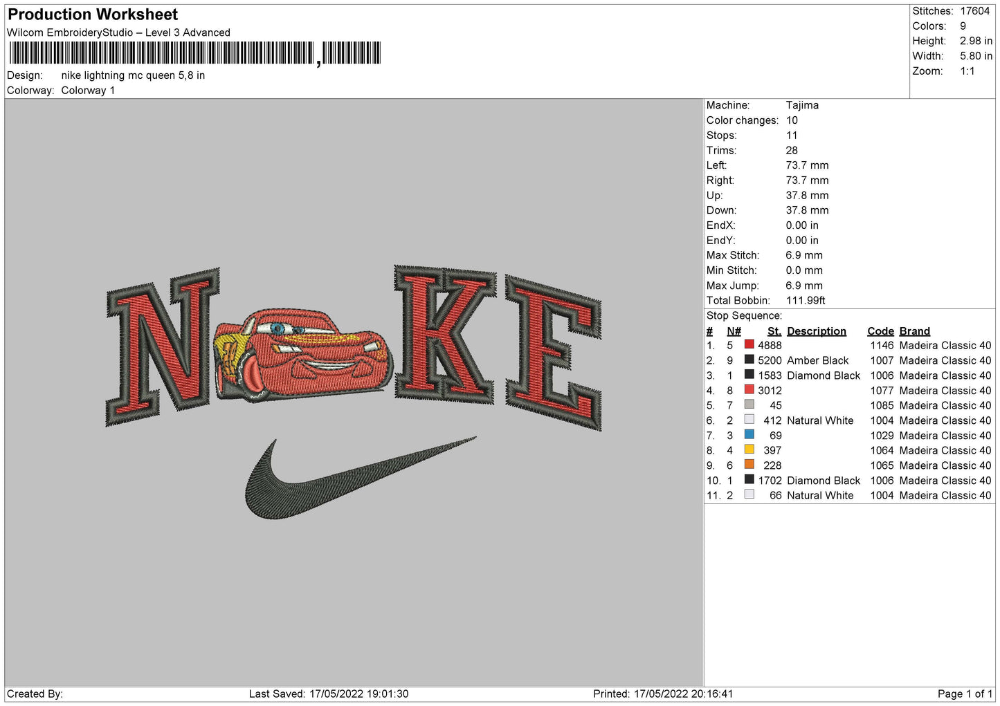 nike lightning mcqueen