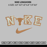 Nike Longhorn Embroidery File 6 sizes