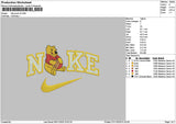 Nike Pooh V005 Embroidery File 6 sizes