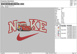 Nike Santa Mcqueen Emboidery File 6 sizes