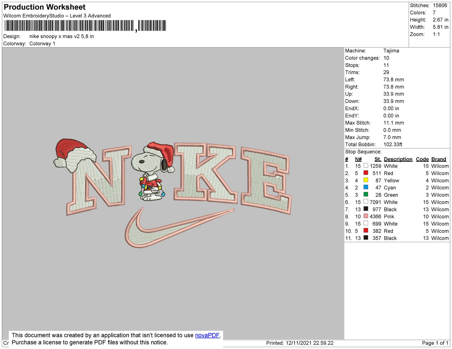 Nike Snoopy Xmas