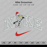 Nike Snowman Embroidery
