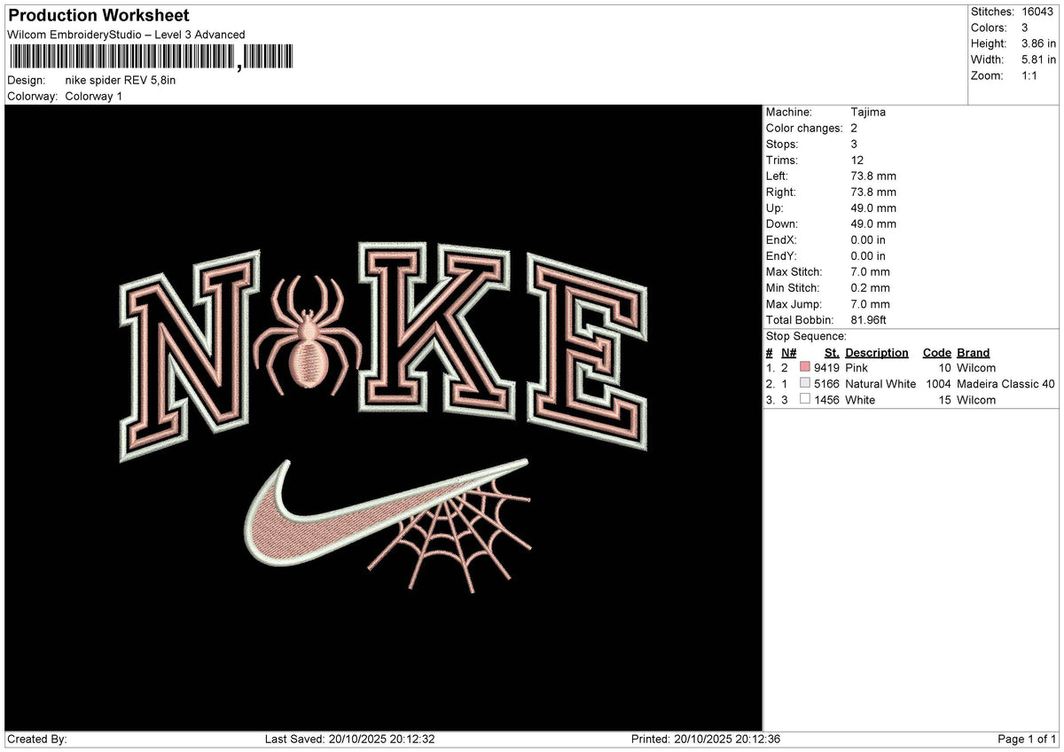 Nike spider