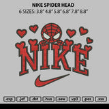 Nike Spider Head Embroidery File 6 sizes