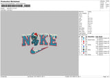 Nike Stitch Xmas V4 Embroidery File 6 sizes