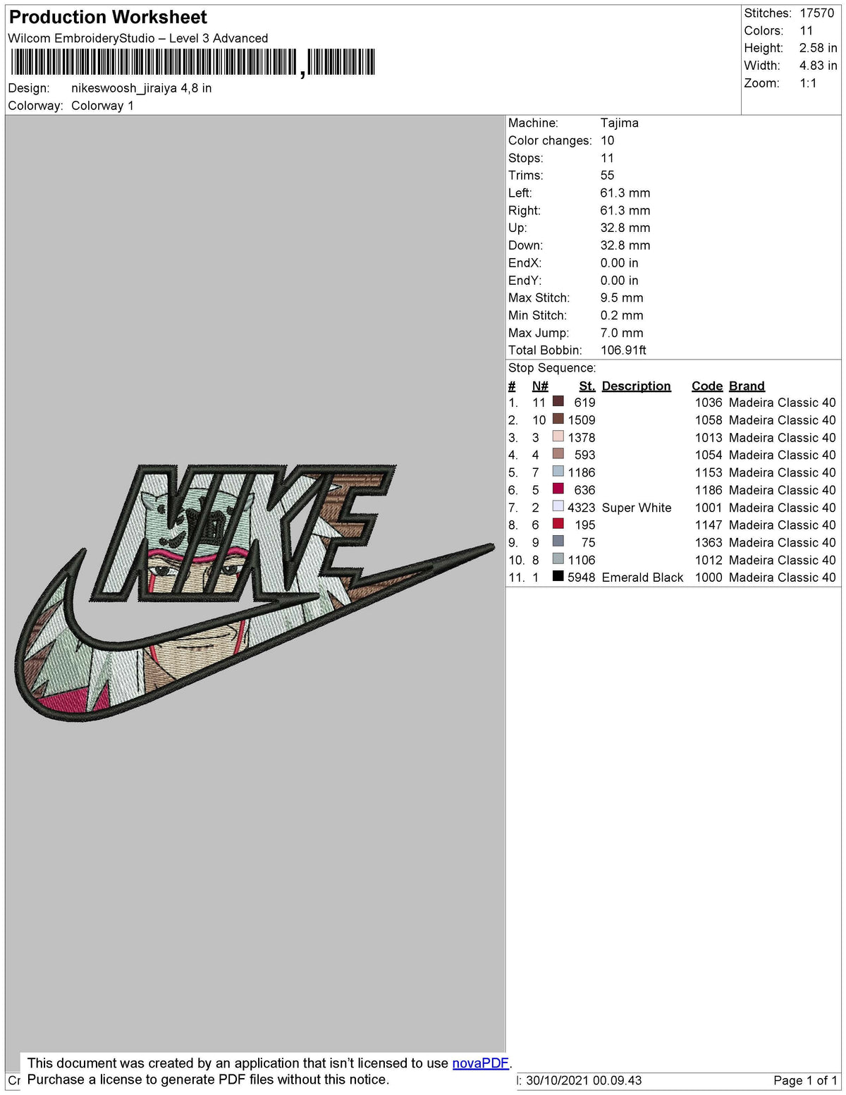 Nike Swoosh Jiraya