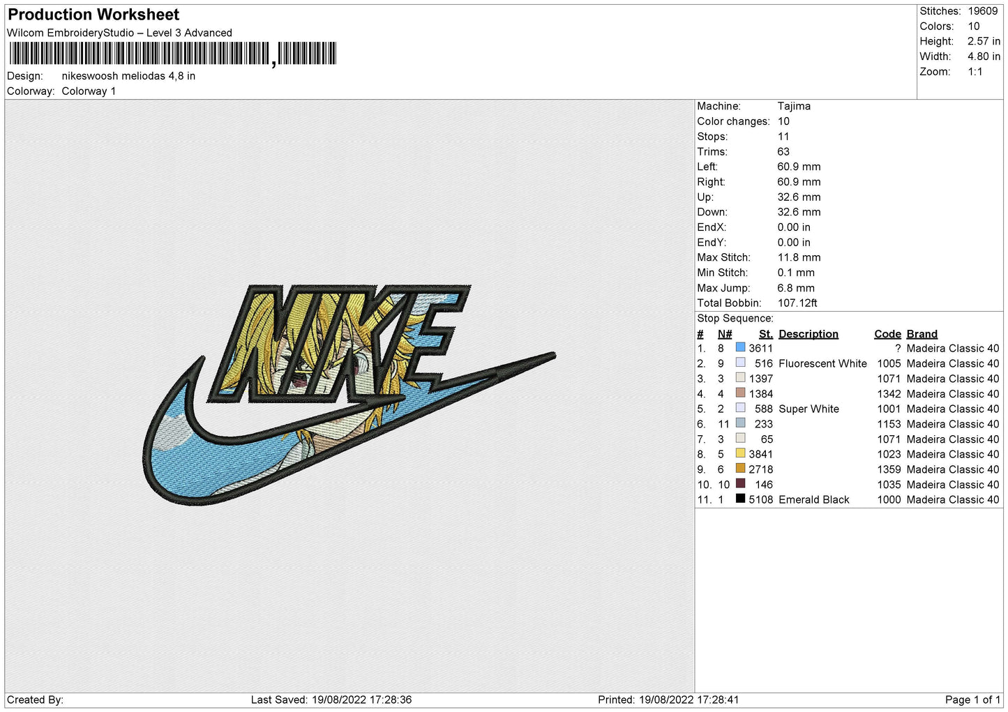 Nike Swoosh Meliodas