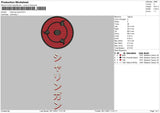 Ninja Eye Kanji Embroidery