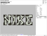 Nike Cow Black Pattern Embroidery