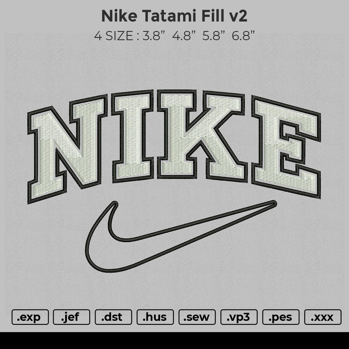 Nike Tatami Fill V2 Embroidery