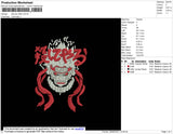 Naruto Red Embroidery