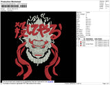 Naruto Red Embroidery
