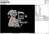 Ghost Pink 0608 Embroidery File 6 sizes