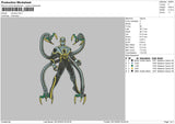 Octopus Embroidery File 6 sizes