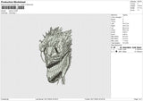 Okarun Embroidery File 6 size