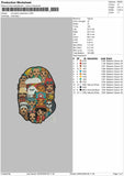 One Piece Characters Embroidery File 6 sizes