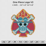 One Piece logo v2 Embroidery