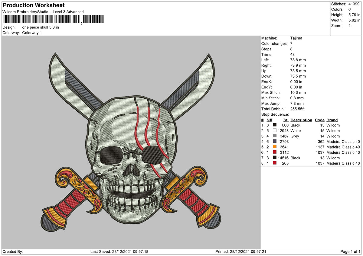 One Piece Skull