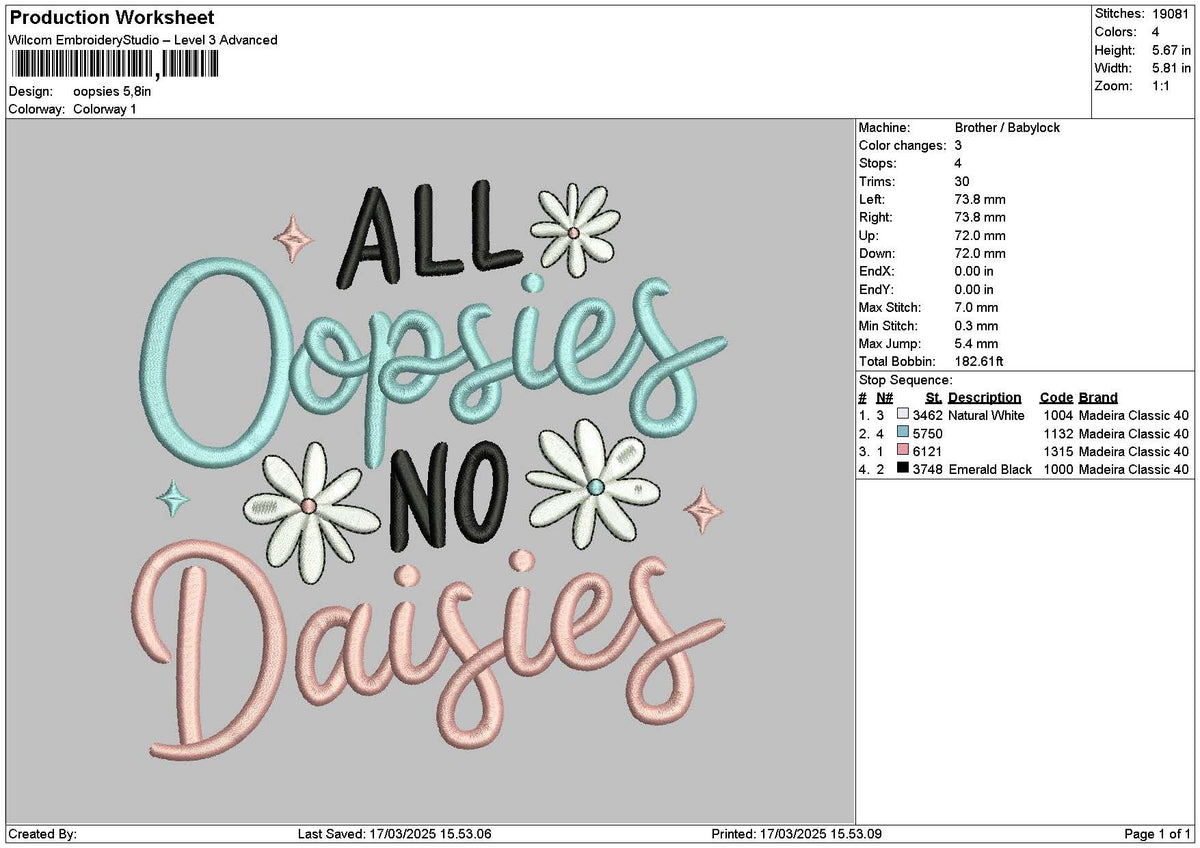 Alltext 1703 Embroidery File 6 sizes