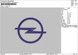 Opelcircle Embroidery File 6 sizes