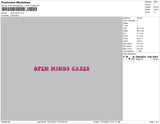Open Mind Cases Embroidery