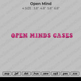 Open Mind Cases Embroidery