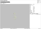 Outline 2310 Embroidery File 6 sizes