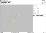 Outline V2 Embroidery File 6 sizes