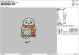 Owl Tick Embroidery File 6 sizes