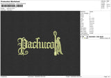 Pachucol  Embroidery File 6 sizes